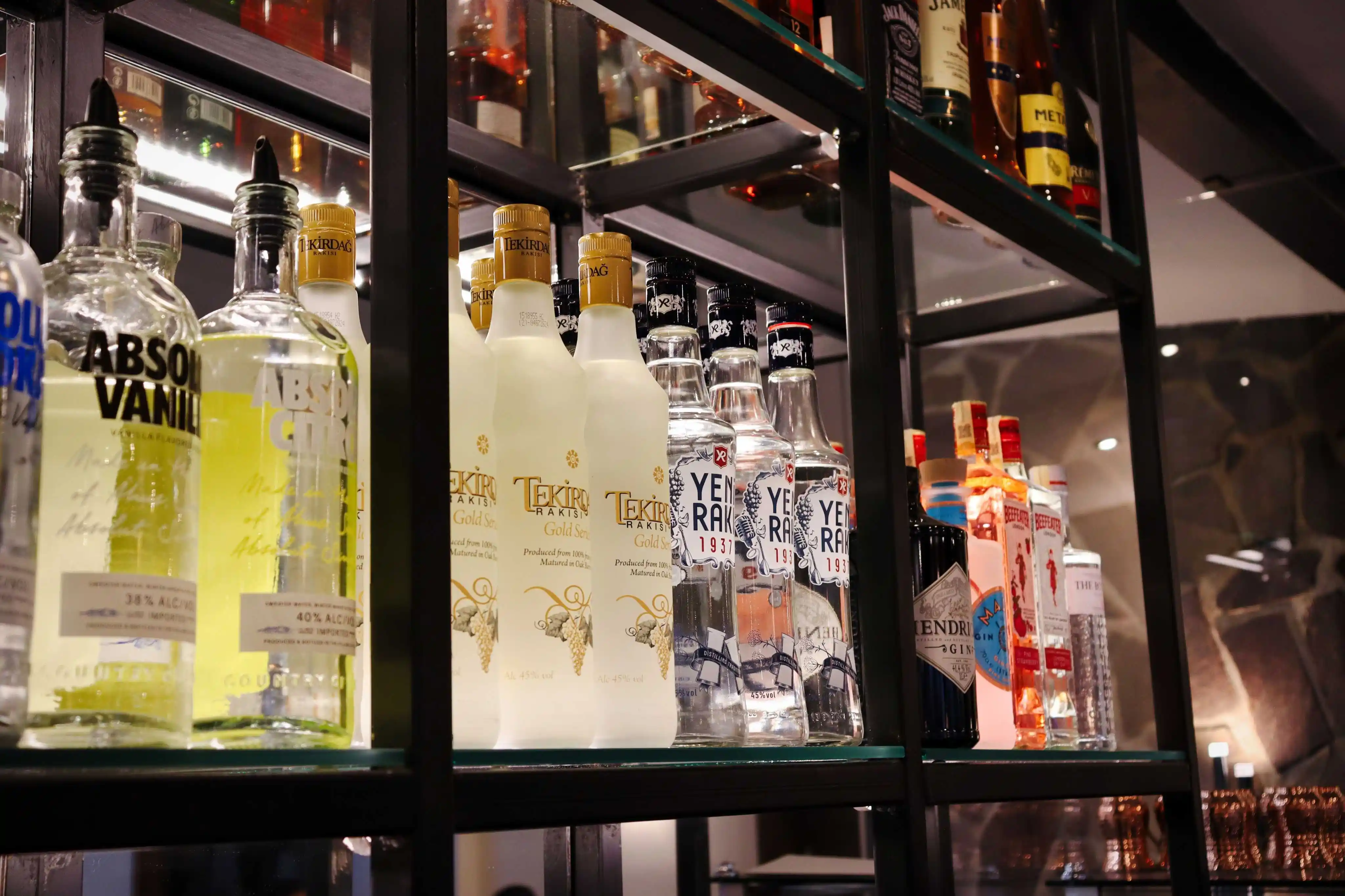 Image of some drinks served on the bar